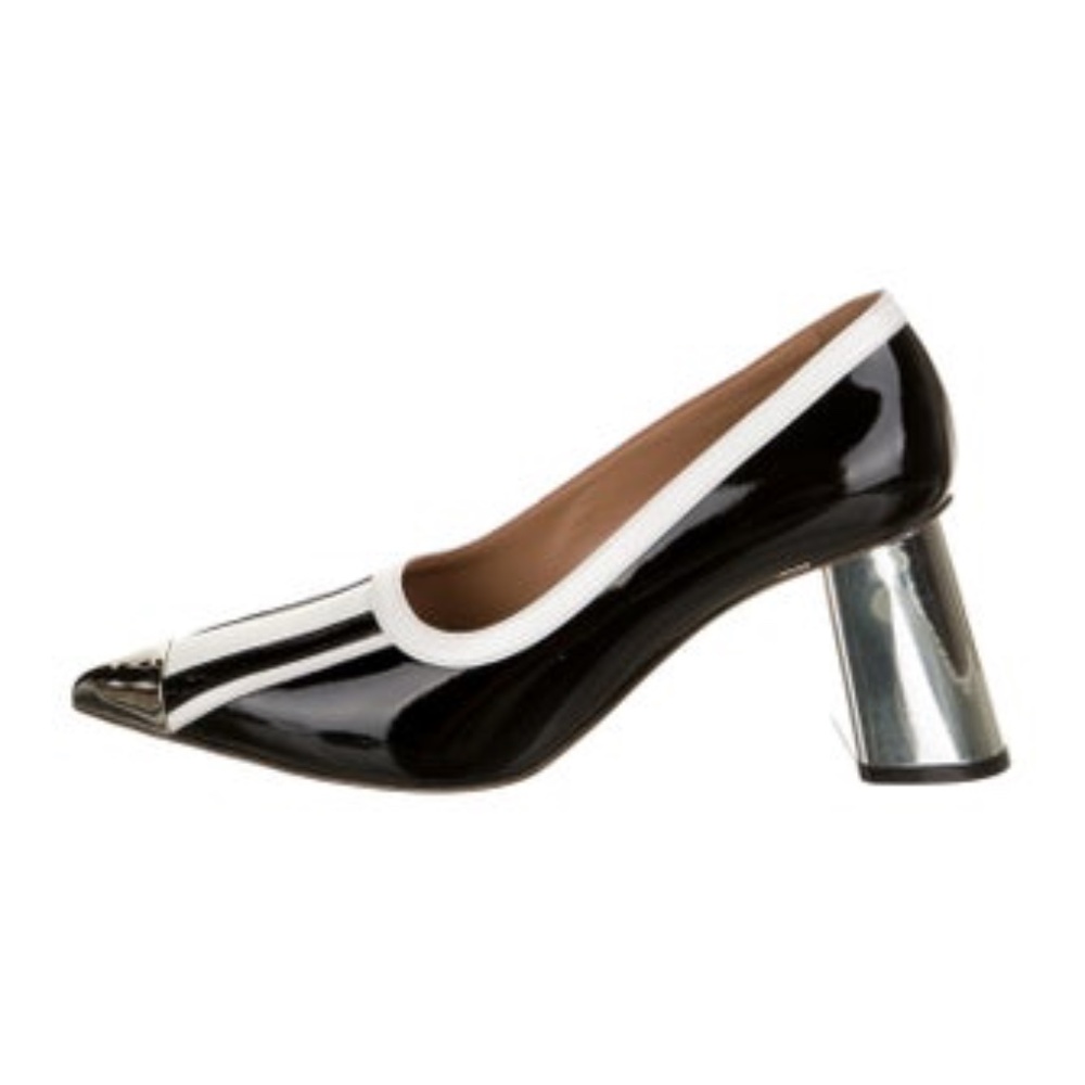 MARNI PATENT LEATHER SLINGBACK PUMPS - WOMENS SIZE 8 /38